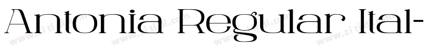 Antonia Regular Ital字体转换